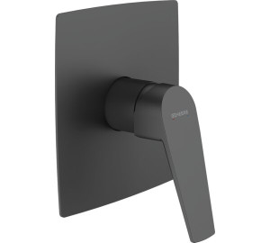 Built-in single lever shower mixer Black Kloe
